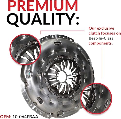 Miniatura 2 de 10-064 Kit de autoajuste de embrague compatible con Mazda 3 velocidades 6 Hatchback Sedan 4-Door 2006-2013 2.3L 2260CC l4 GAS DOHC Turboalimentado 6