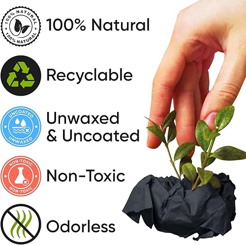 Miniatura 3 de Juego de rollos de papel kraft blanco y negro de 12 x 1200 pulgadas (100 pies), grosor de 45 libras, fabricado en los Estados Unidos, ideal para