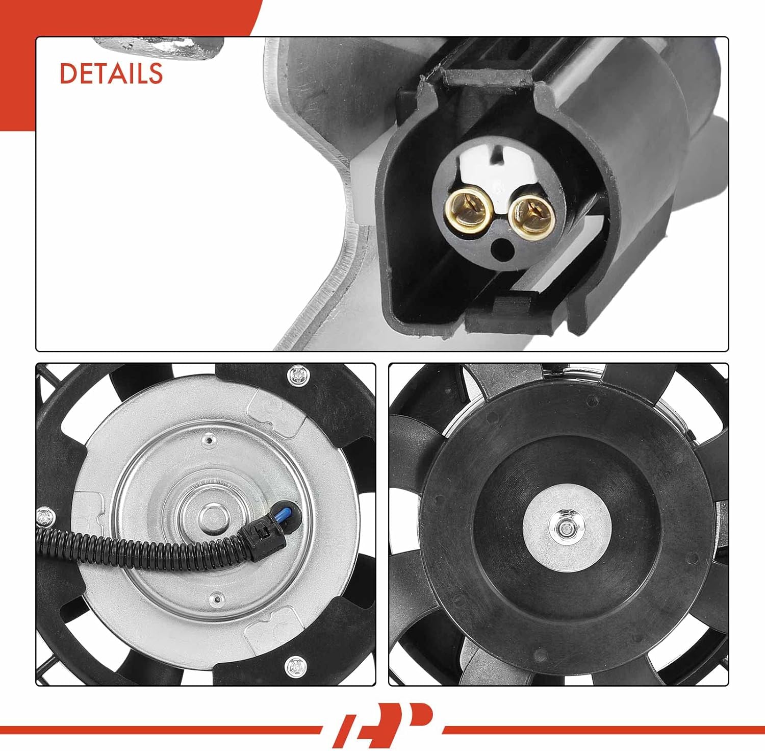 A-Premium Engine Radiator Cooling Fan Assembly Compatible with Ford & Mercury Models - Explorer 2002-2010, Explorer Sport Trac 2007-2009, Mountaineer 2002-2010 - Replace# 1L2H8W601AC