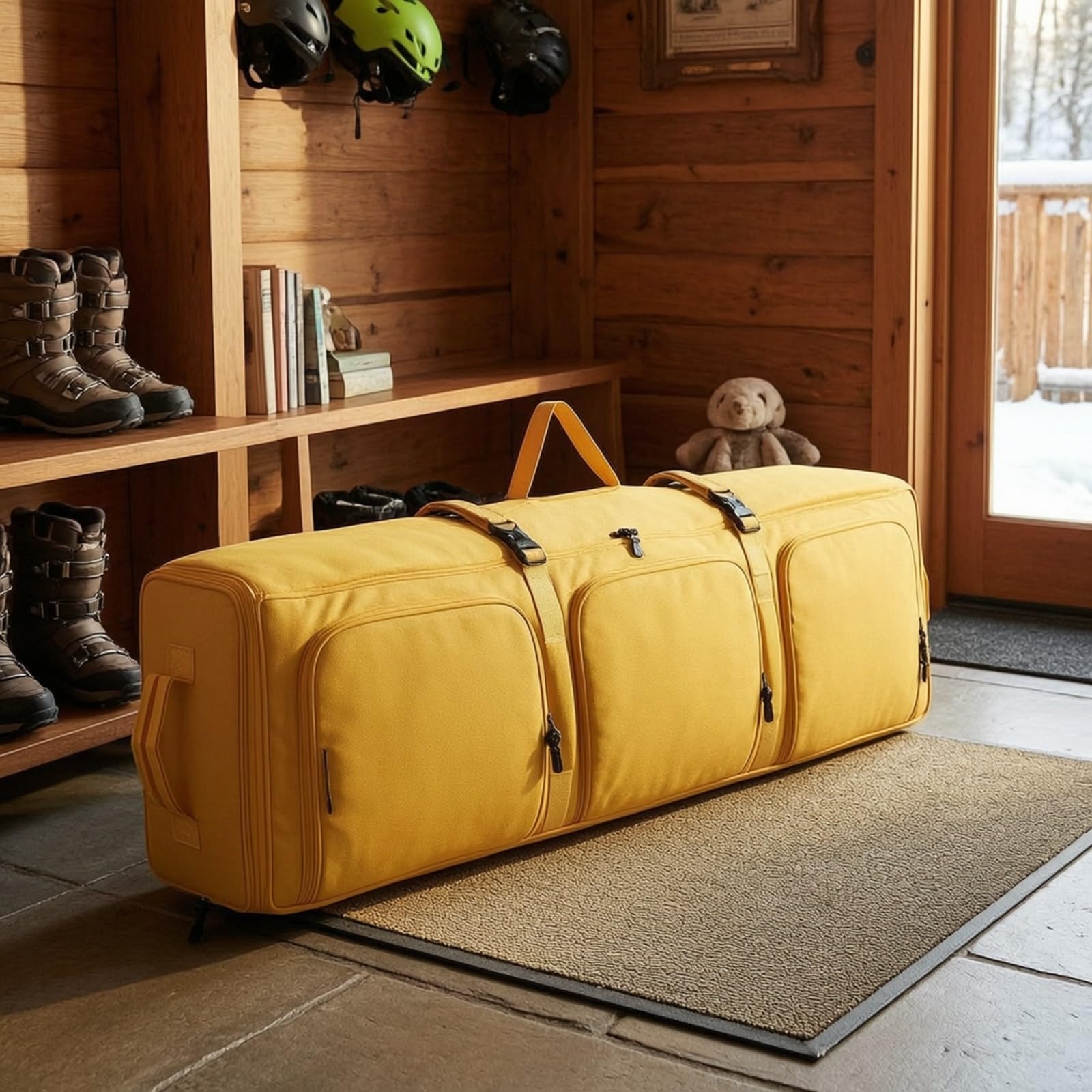 Amagogo Snowboardtasche strapazierfähig Snowboardtasche mit Nass-Trocken-Trennung geräumig Snowboard hülle für Snowboarder, Reise, Aufbewahrung