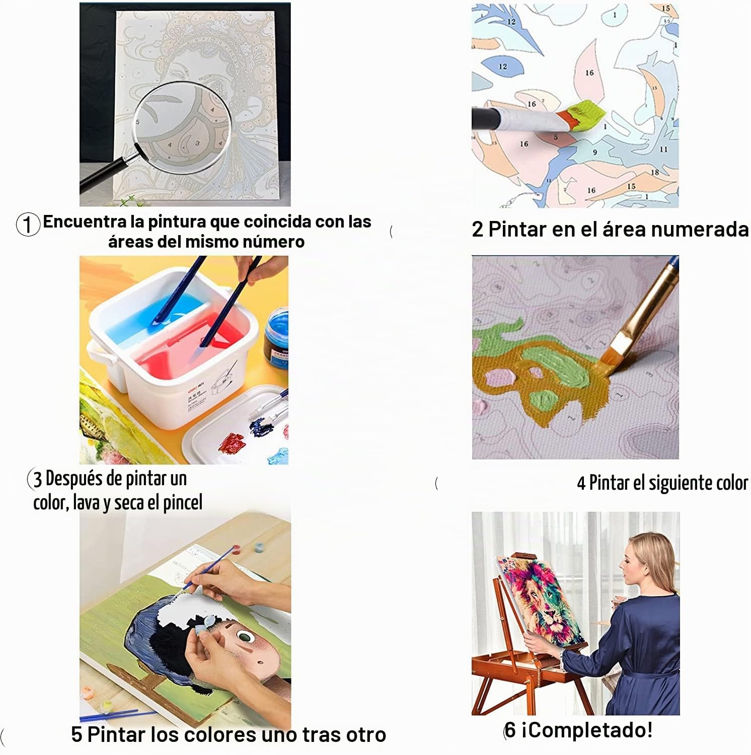 Kit De Pintura Por Números One Piece – Lienzo 40x50 Cm Con Pinturas Acrílicas Y Pinceles Para Adultos Y Niños