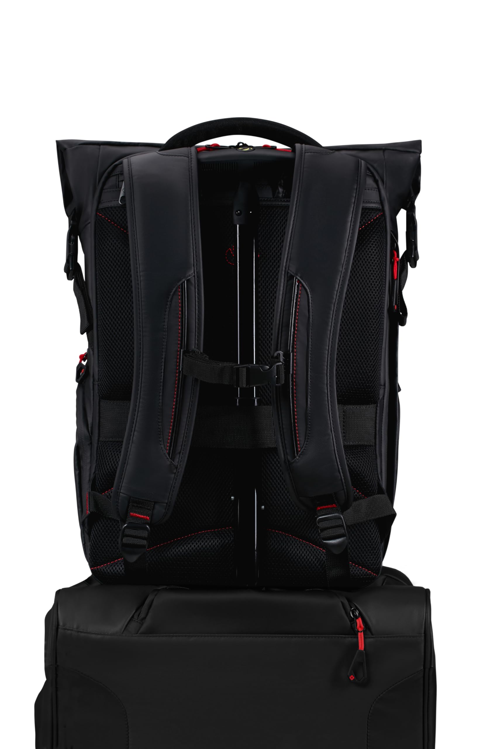 Samsonite Paradiver Light - Erweiterbarer Rolltop Laptop Rucksack 17,3 Zoll, 49 cm, 25/35 L, Schwarz