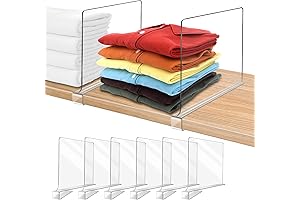 Acrylic Shelf Dividers for Closet Organization