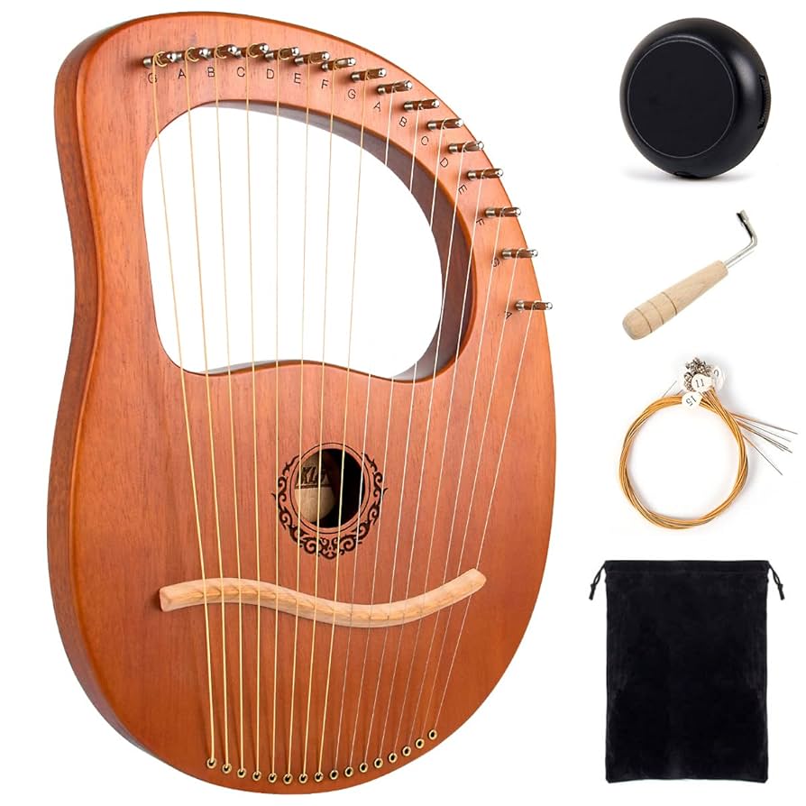 真琴　16弦 Amazon.co.jp: 竪琴 19弦ハープ竪琴 初心者向け16弦ポータブル