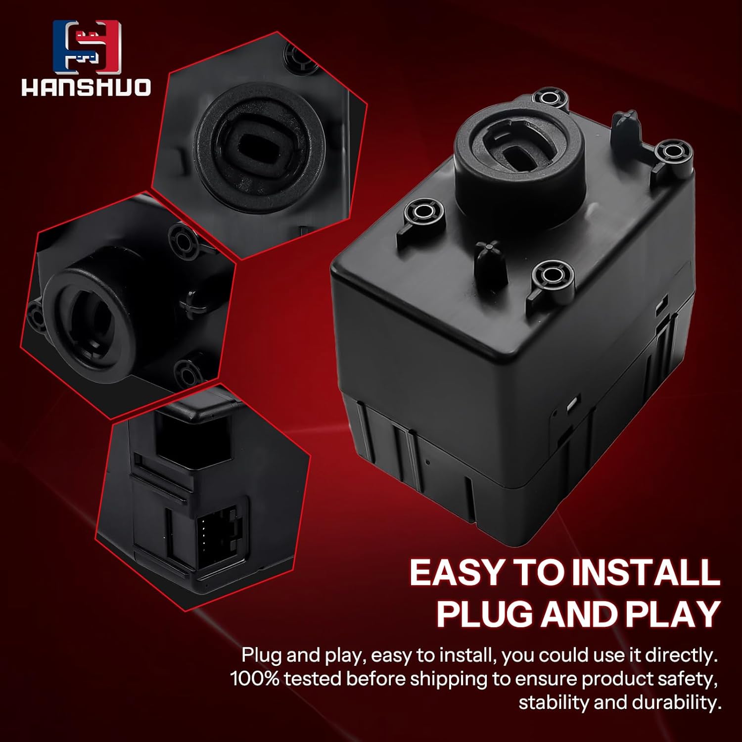 Wireless Ignition Module Switch with 2Pcs Key Fob Remote 68292755AB for 2008-2010 Dodge Charger Challenger Chrysler 300, Switch Node Module Replace