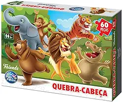 Pais & Filhos Quebra - Cabeça Friends - 60 Pçs, Sortidas