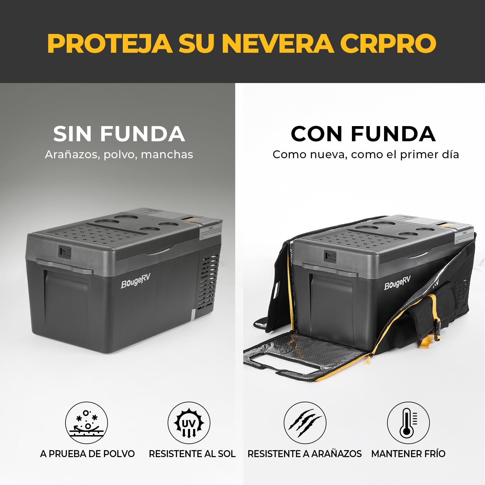 BougeRV CRPRO 20L Nevera de Coche (Negro) con Bolsa para CRPRO20