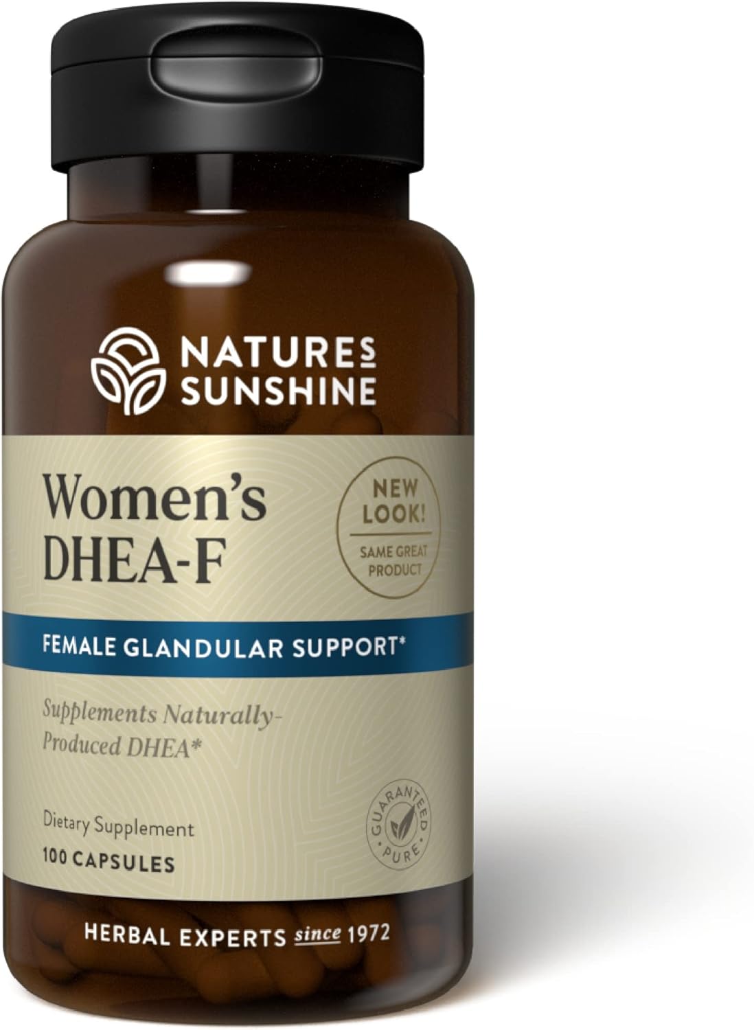Nature's Sunshine DHEAF, 100 Capsules Formula for Women Supports Energy, Sleep