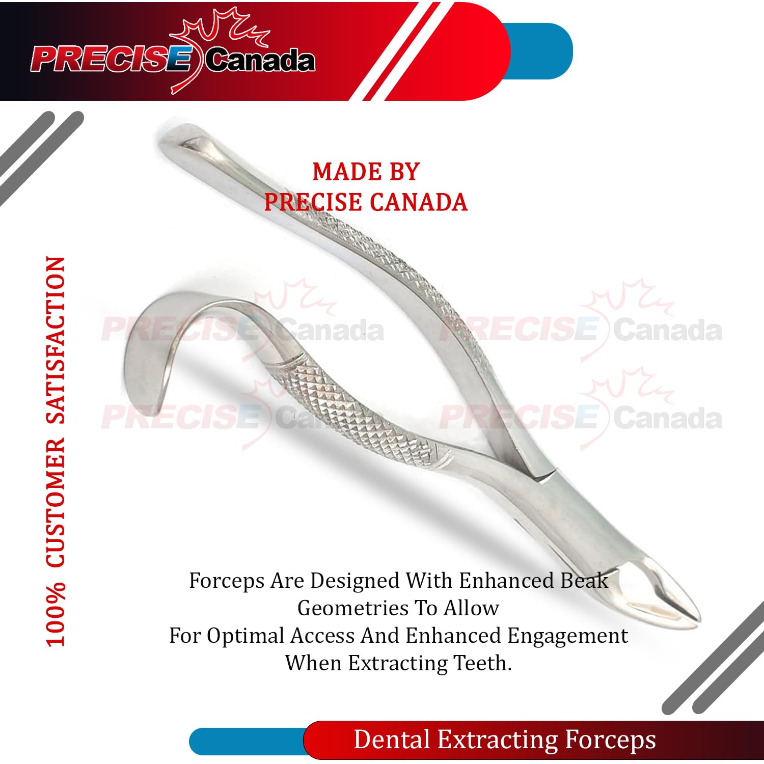 PRECISE CANADA: EXTRACTING Forceps 85A Lower MOLARS CUSPIDS and BICUSPIDS Universal