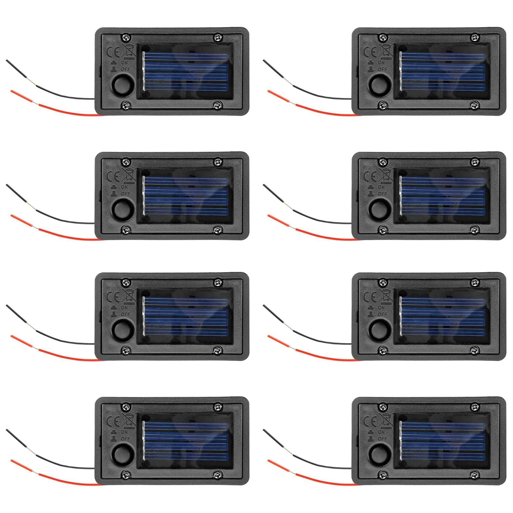 Vjsujehgy 8Pcs Battery Box, Solar Lantern Light Replacement Parts Top for Outdoor Hanging Lanterns Container Home Solar Lamp