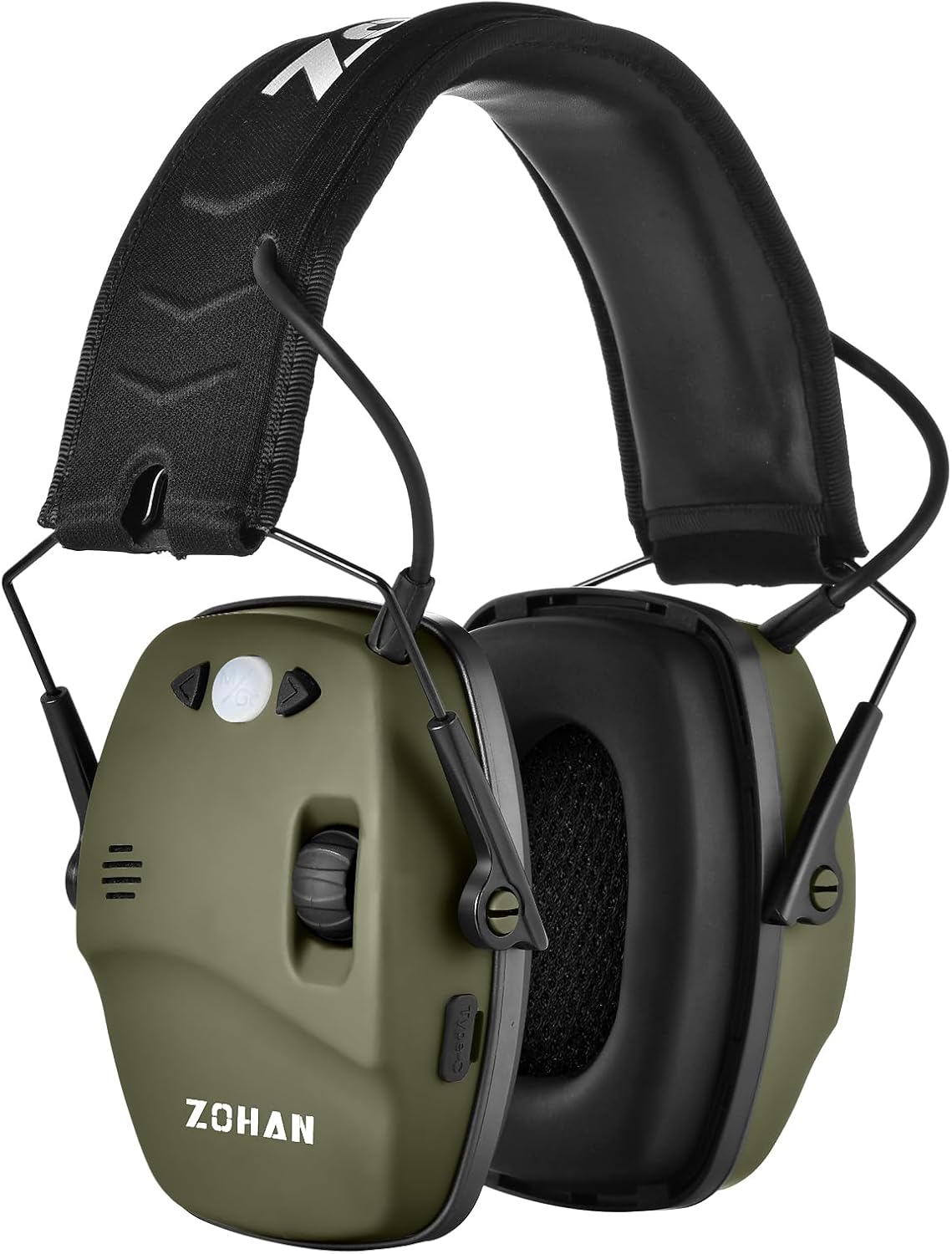 ZOHAN 035 Bluetooth 5.4 Shooting Ear Protection Earmuff, Active Noise Canceling, Hearing Protection with Sound Amplification