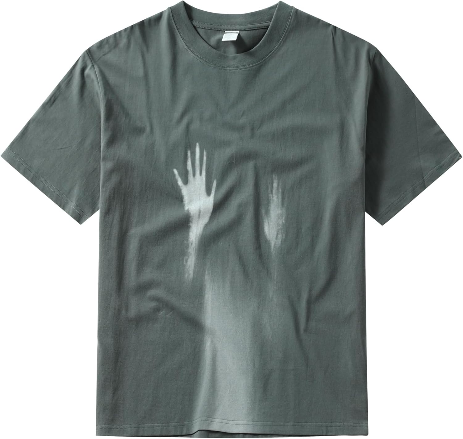 Men's Streetwear Graphic T-Shirt Short Sleeve Oversized Y2K Hand Print Tees Hip-Hop Tops for Men Women Teens