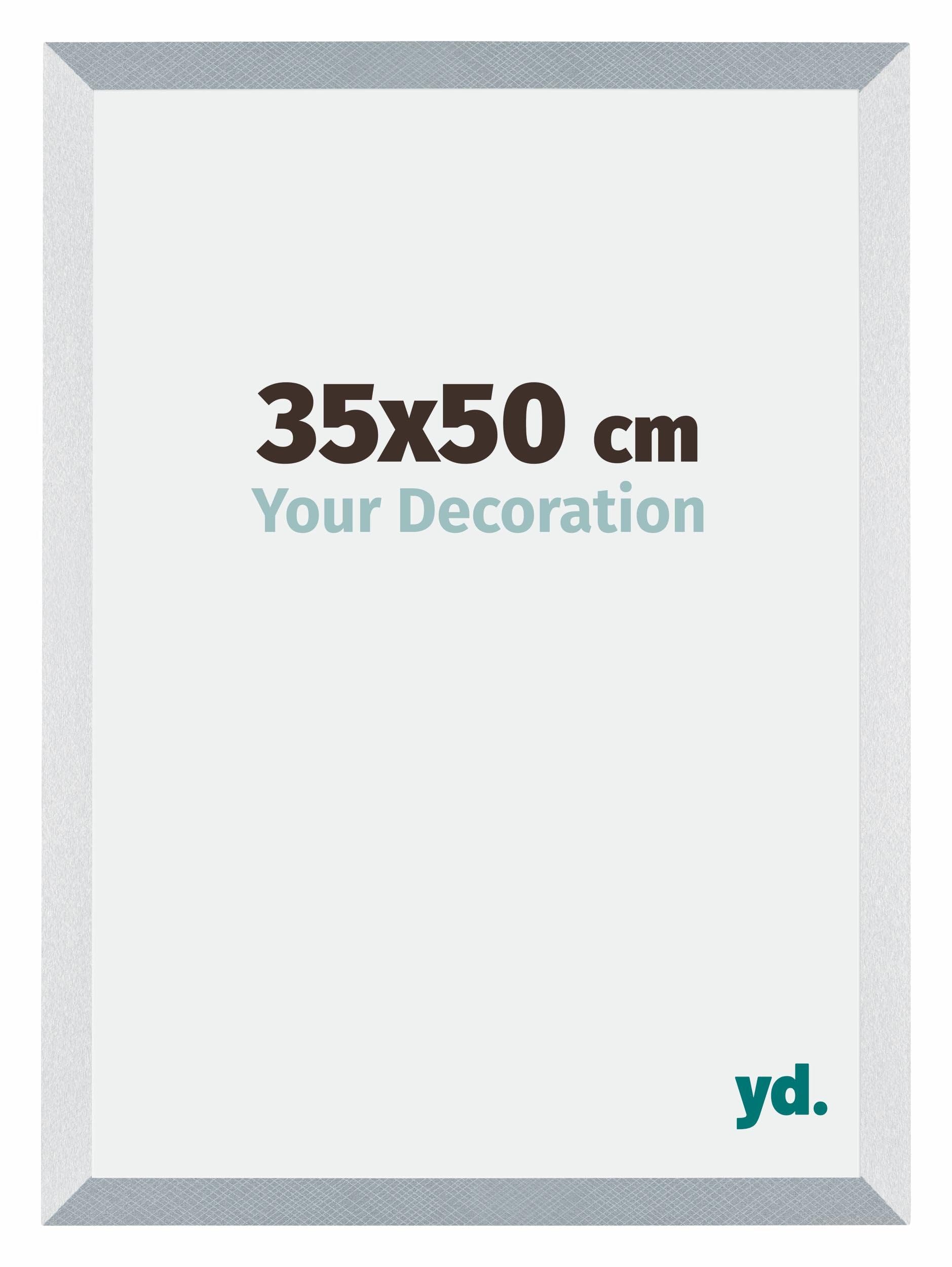 Your Decoration - Picture Frame 35x50 cm - Aluminum Brushed - Decorative Wall Frame in MDF with Antireflection - Frame 35x50 - Mura — image 1