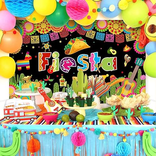 Miniatura 3 de Avezano Fondo de fiesta para fiesta mexicana, fiesta temática de fiesta, fiesta Luau Cinco de Mayo, cartel de fiesta de carnaval, decoración de