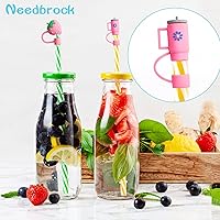 Vista 5 de Stanley - 8 fundas para popotes para vasos Stanley de 30 y 40 onzas, tapas de popote en varias formas, regalos para el Día de la Madre para mujeres