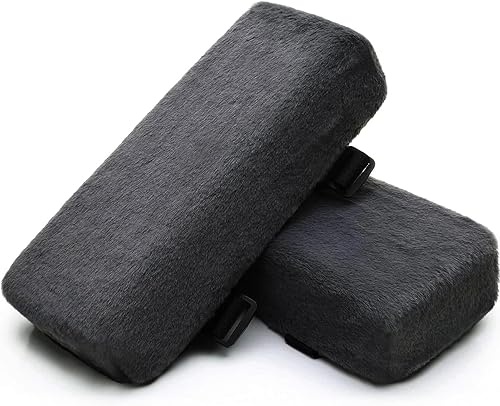 Big Ant Reposabrazos de felpa para silla, cojines para codo, alivio de presión, silla de oficina para juegos, paquete de 2 reposabrazos con