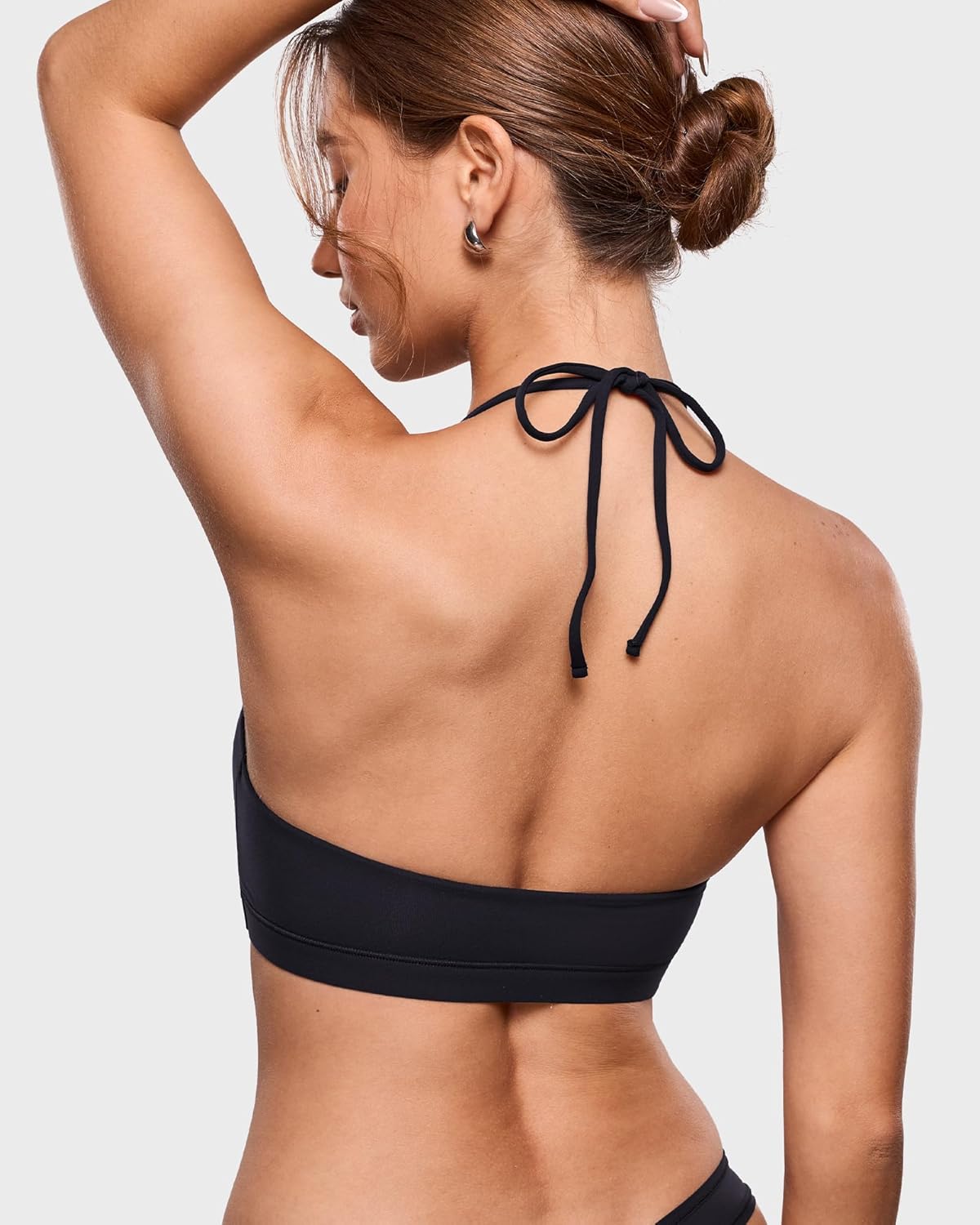 INLYRIC Women's Inbarely Soft Halter Bralette Open Back Backless Tie-Back No Padding Unlined Scoop No Underwire Bra - Image 6