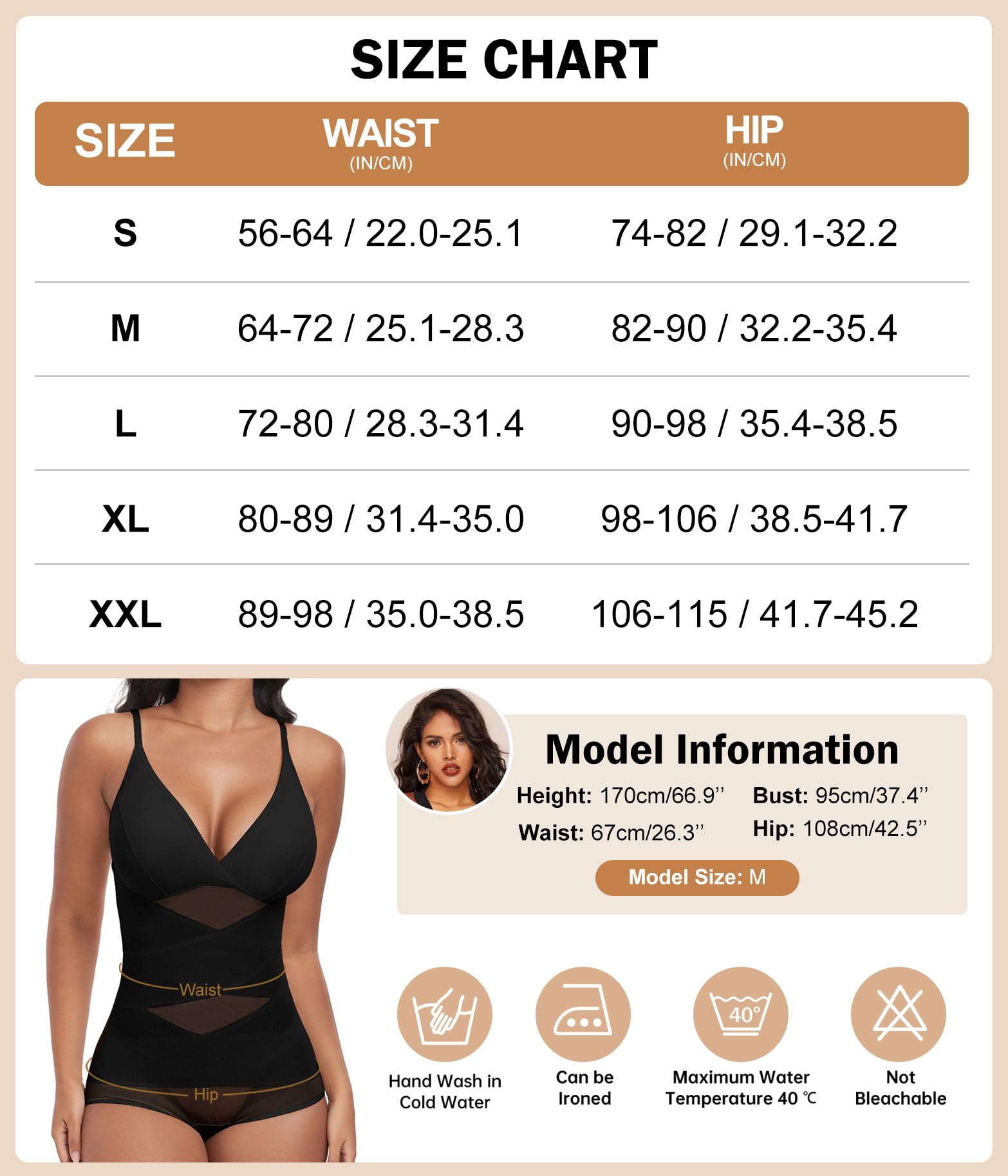 Niwicee Donna Bodysuit Body Sexy Shapewear Invisible Bodysuit Shaper Body Contenitivo Modellante Pancera Snellente Spallino Regolabile Guaina Contenitiva Modellante