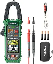 TESMEN tcm-300a alicate amperímetro de inrush multímetro 6000 contagens trms, voltímetro de faixa automática amperímetro com capacitância de corrente CA tensão CA/CC ncv/resistência de fio a