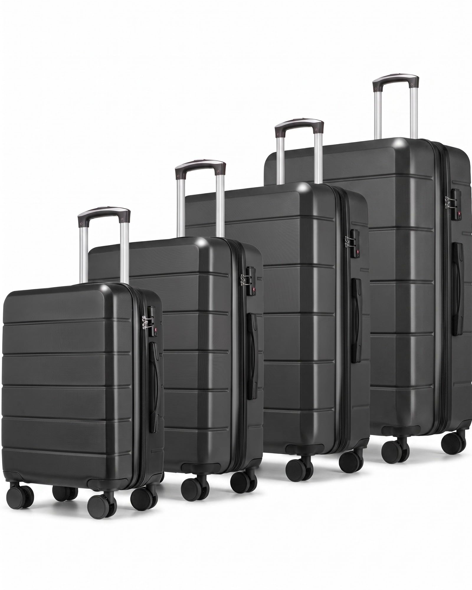 YOETEY Expandable Hardshell Luggage Set with TSA Lock, 4-Piece Set