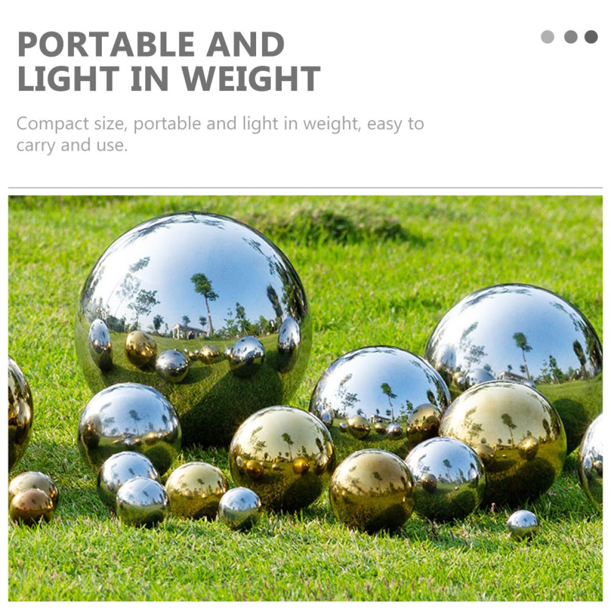 Generisch Edelstahl Gartenkugeln Hochglanzpoliert Hohl Goldene Kugeln
