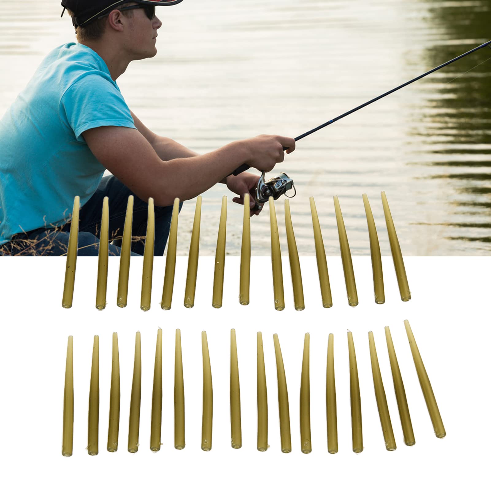 Set 8 Manicotti Anti-groviglio Pesca - 9cm Metallo, Con Giraviti, Per Canna E Alimentatore - Foto 9