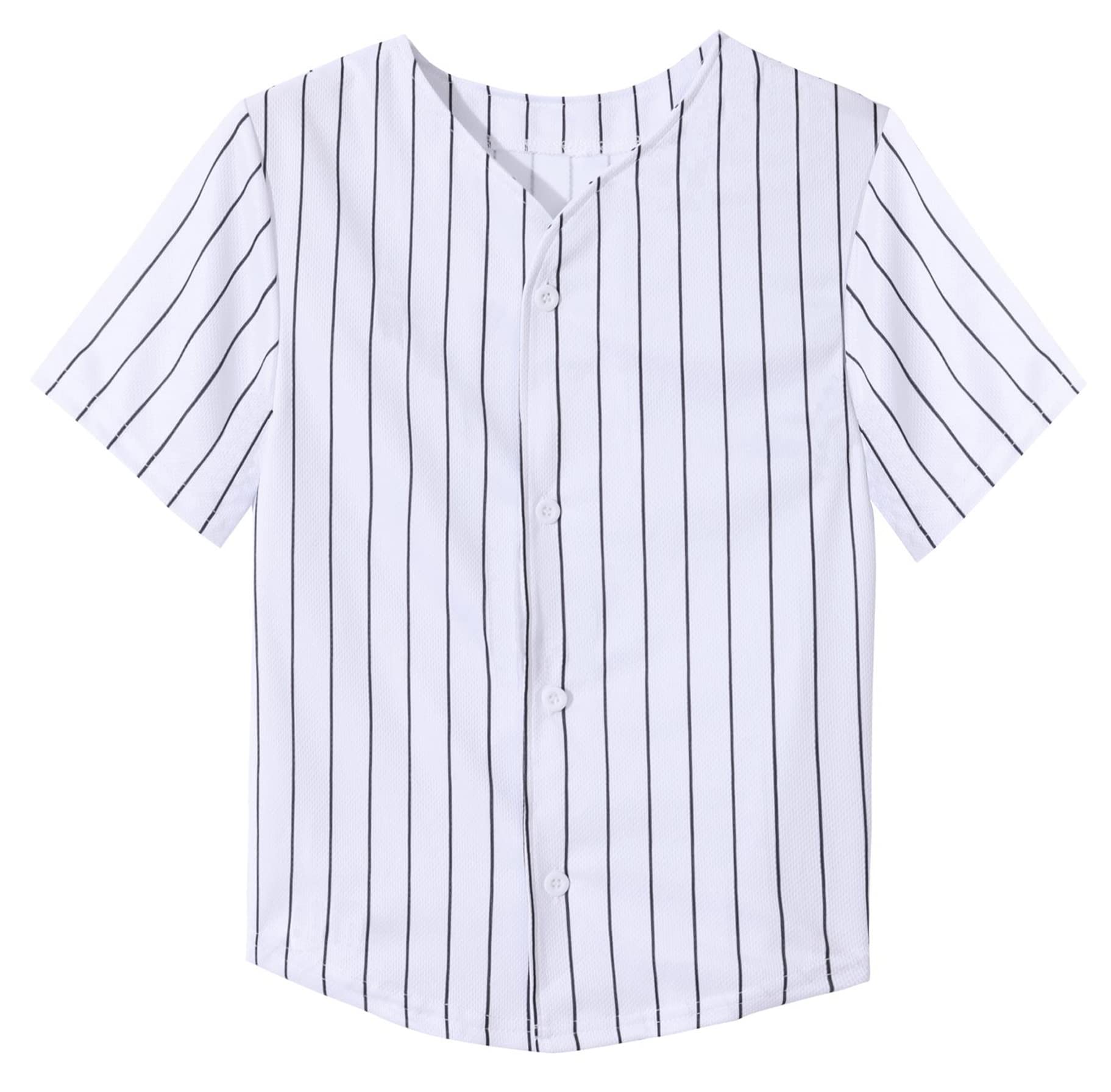 Yuji Itadori Kids Baseball Jersey Button Boys Short Sleeve T-Shirts Hip Hop Fashion Casual Sports Solid Color Shirt