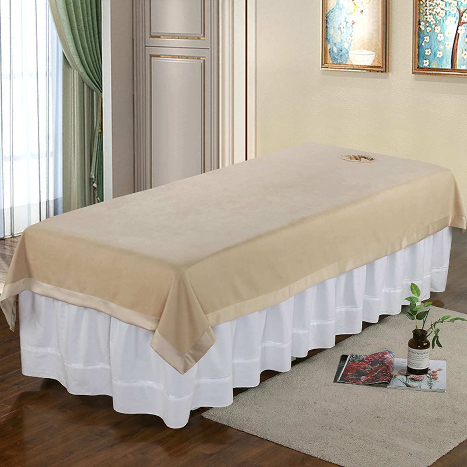 Couvre-lit de massage étanche drap housse 230x130cm pour table esthétique et spa
