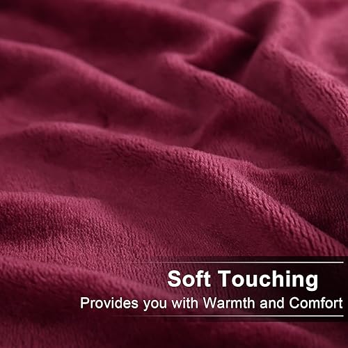 Miniatura 4 de Easeland - Manta suave, cálida y esponjosa de microfelpa, manta de lana térmica, liviana, para sofá o cama