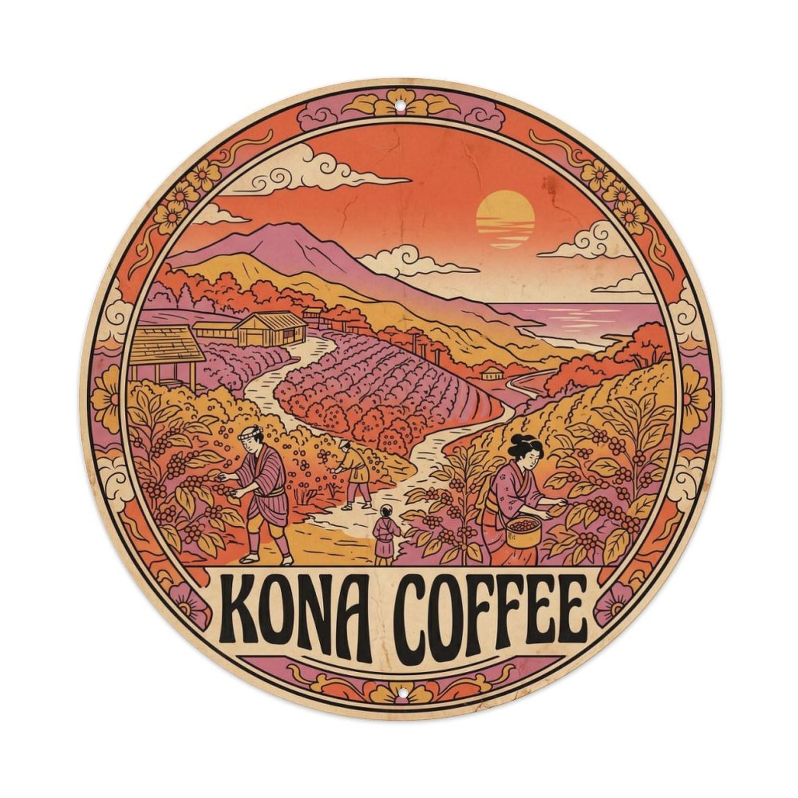 Hawaii Coffee Farm Island Cuisine Culture Metal Tin Sign
