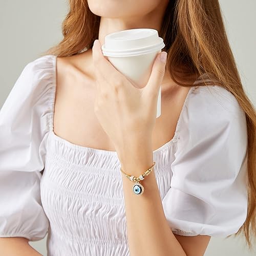 Miniatura 7 de Cross Bracelet for Women Silver Cross Charm Bracelets Adjustable Stainless Steel Jesus Catholic Bracelet Religious Gifts for Women