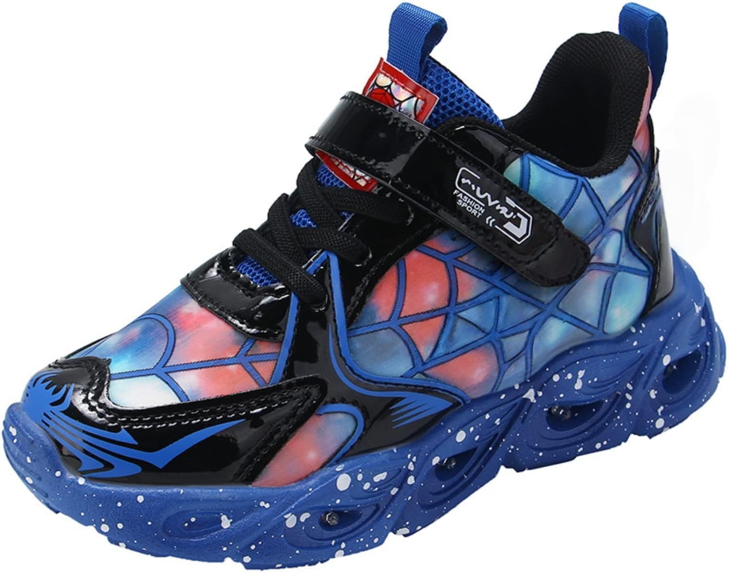 RAYCHY Children's Casual Shoes Boys Breathable Non-Slip Light Sneakers Unisex Luminous Sneakers for Girls Sport Running Shoes