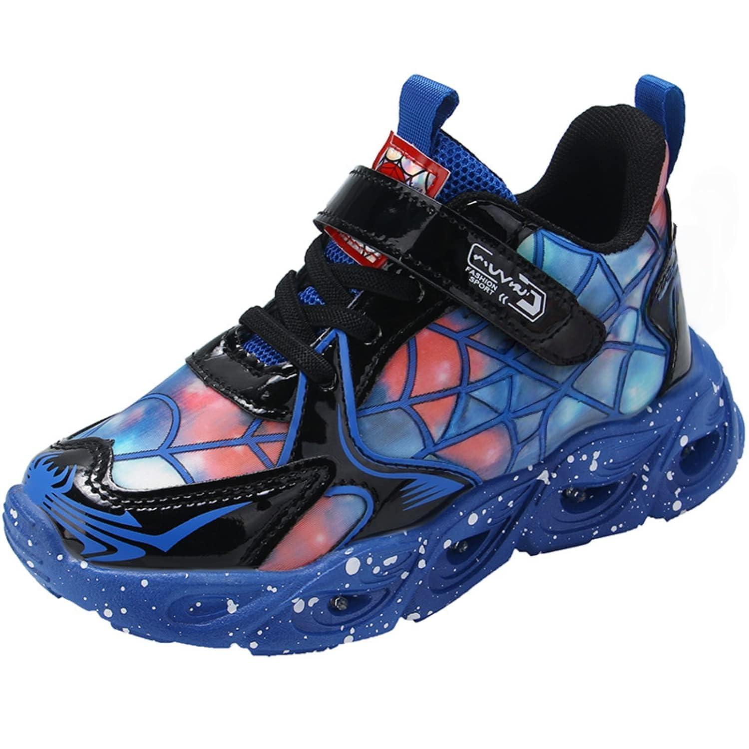 RAYCHY Children's Casual Shoes Boys Breathable Non-Slip Light Sneakers Unisex Luminous Sneakers for Girls Sport Running Shoes