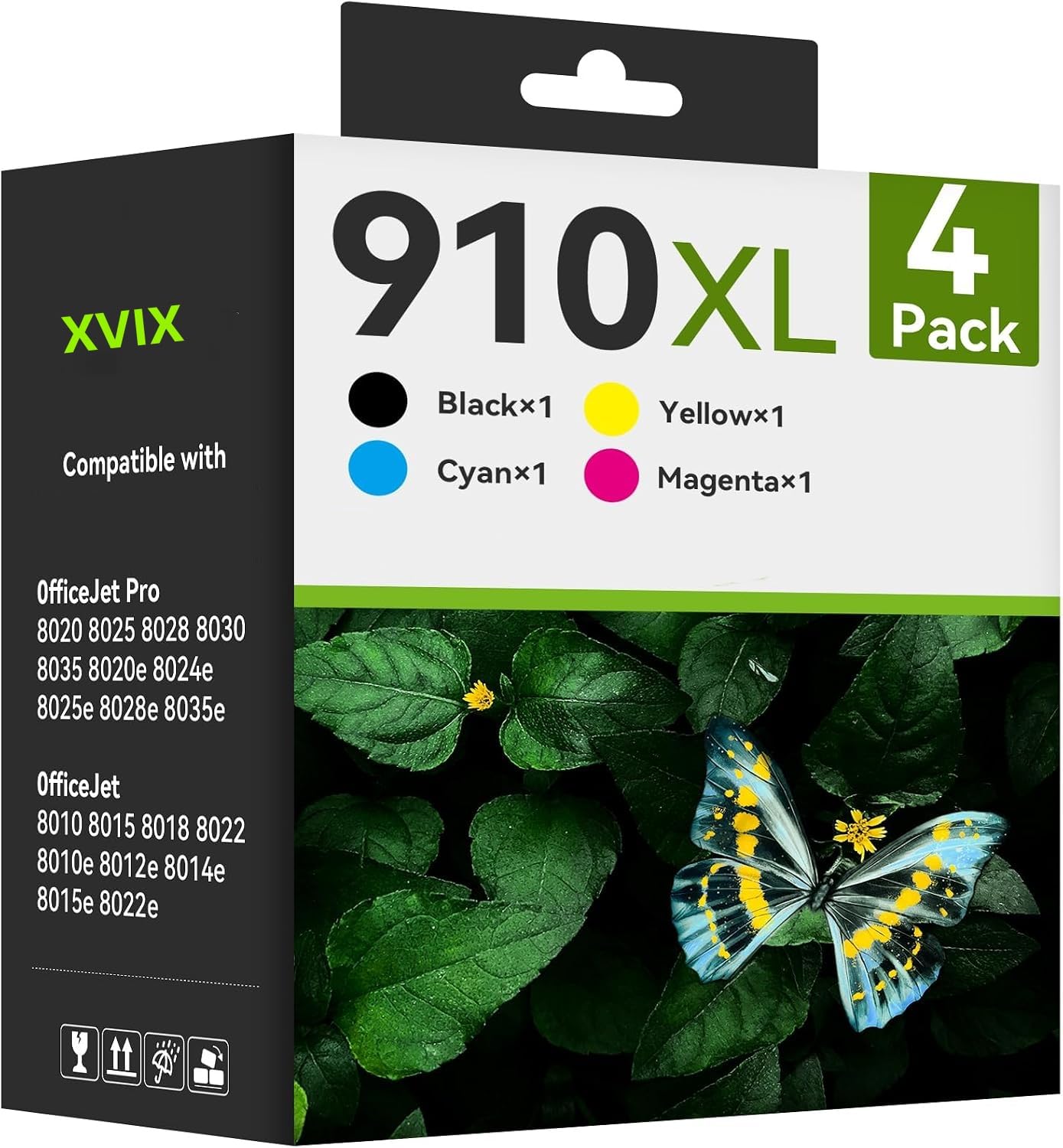 Photo 1 of XVIX 910XL Remanufactured Ink Cartridge 4-Pack (Black, Cyan, Magenta, Yellow)