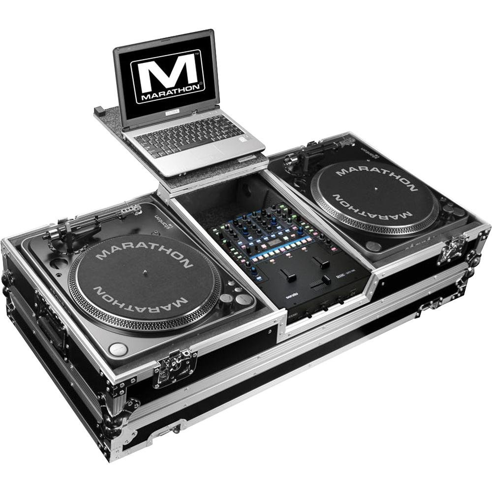 Marathon Digital DJ Turntable, 8.00 x 21.00 x 45.00 (MA-2TTRN62WLTBAT)
