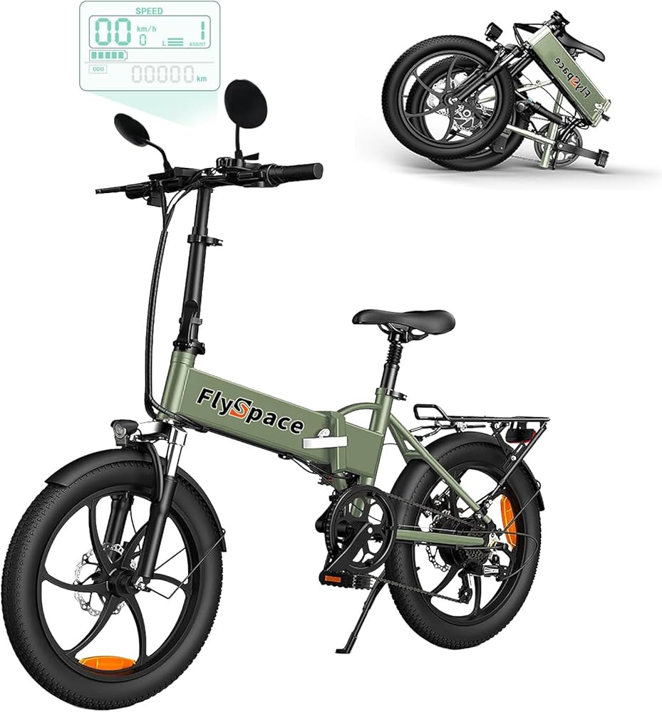 Amazon | FlySpace 電動自転車 最大続行距離110km 36V10.4AH