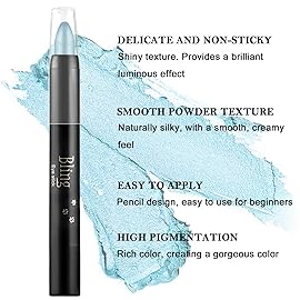 Boobeen Eyeshadow Pencil Crayon Waterproof Stick Shimmer Cream Pen - Create Glitter Eye Makeup, Easy to Use