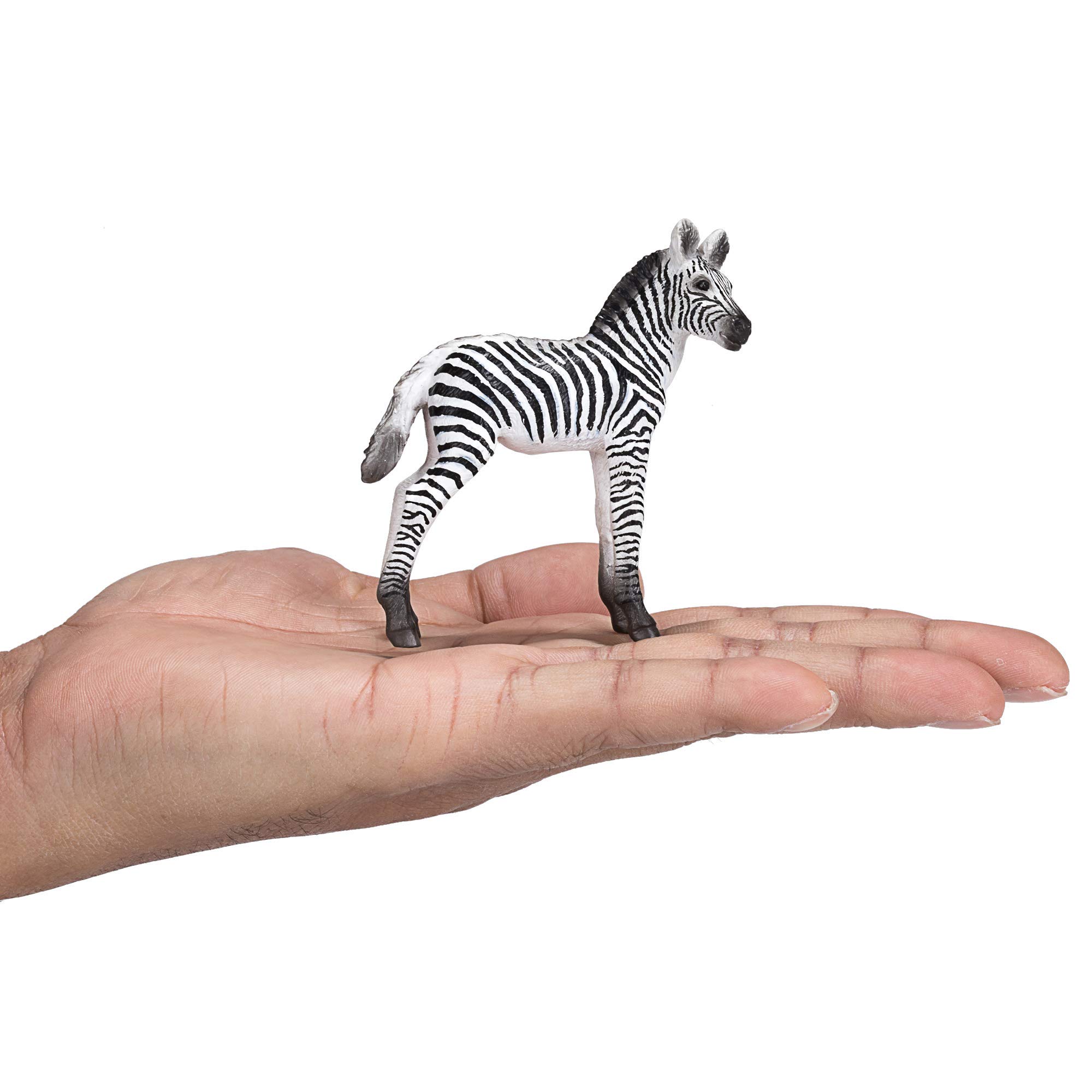 MOJO Starter set avventura africana con leone, scimpanzé, puledro zebrato e elefantino | figure giocattolo dipinte a mano | Collezione Wildlife (set iniziale avventura africana)