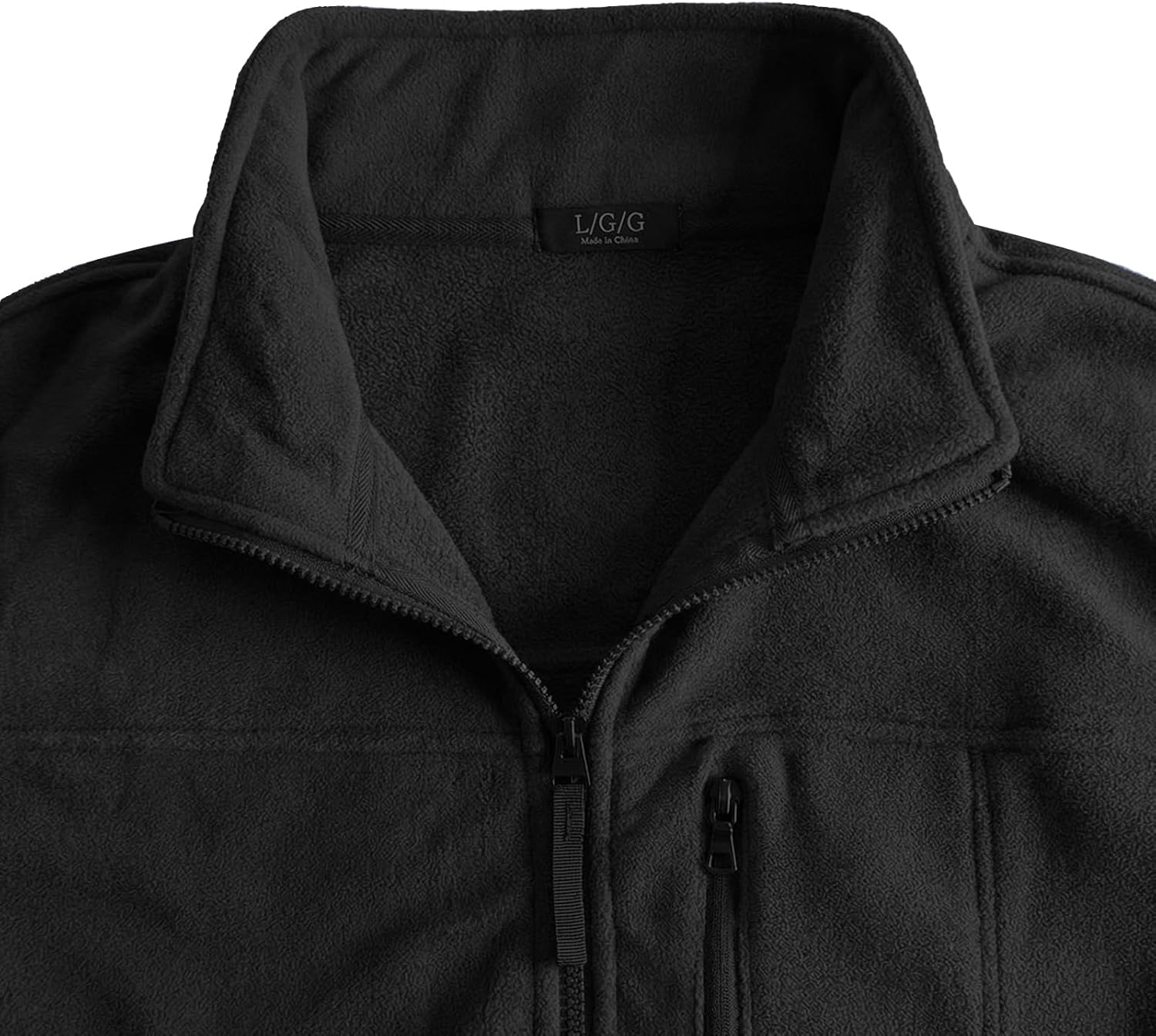 Men's Polar Fleece Vest Full-Zip Lightweight Sleeveless Double-Faced Fleece Jacket Golf Casual Outerwear - Image 5