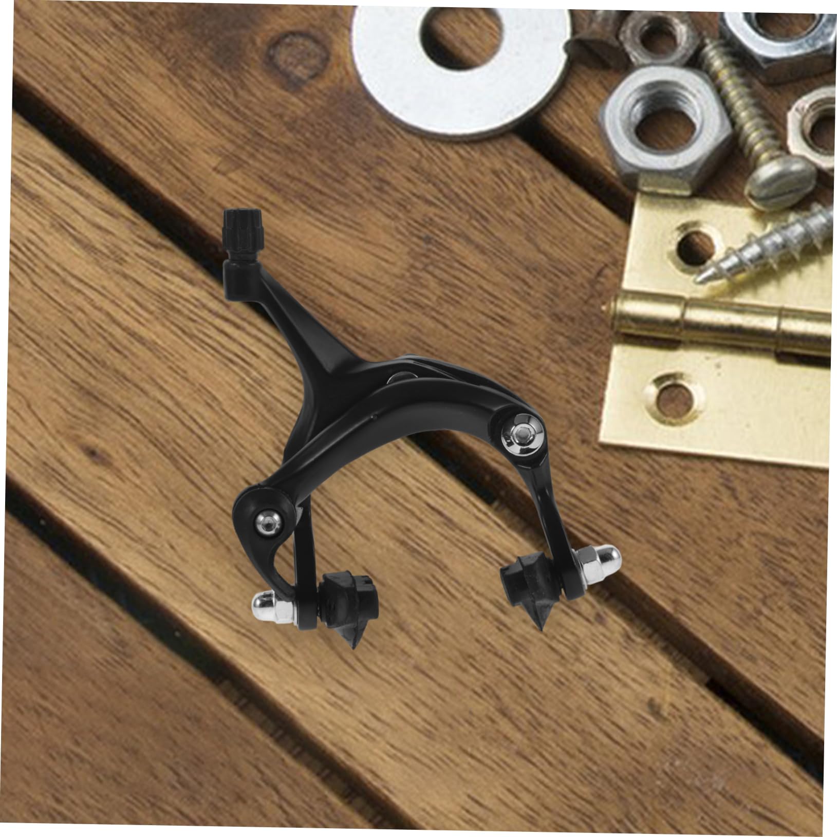 Anneome 1pair Bike Brake Caliper Aluminum Alloy Front Rear Brakes for Easy Installation Compatible Bike Models Design