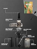 Vista 6 de Máquinas de exprimir, exprimidor HOUSNAT para frutas y verduras enteras con ajuste de 3 velocidades, versión mejorada con motor de 400 W