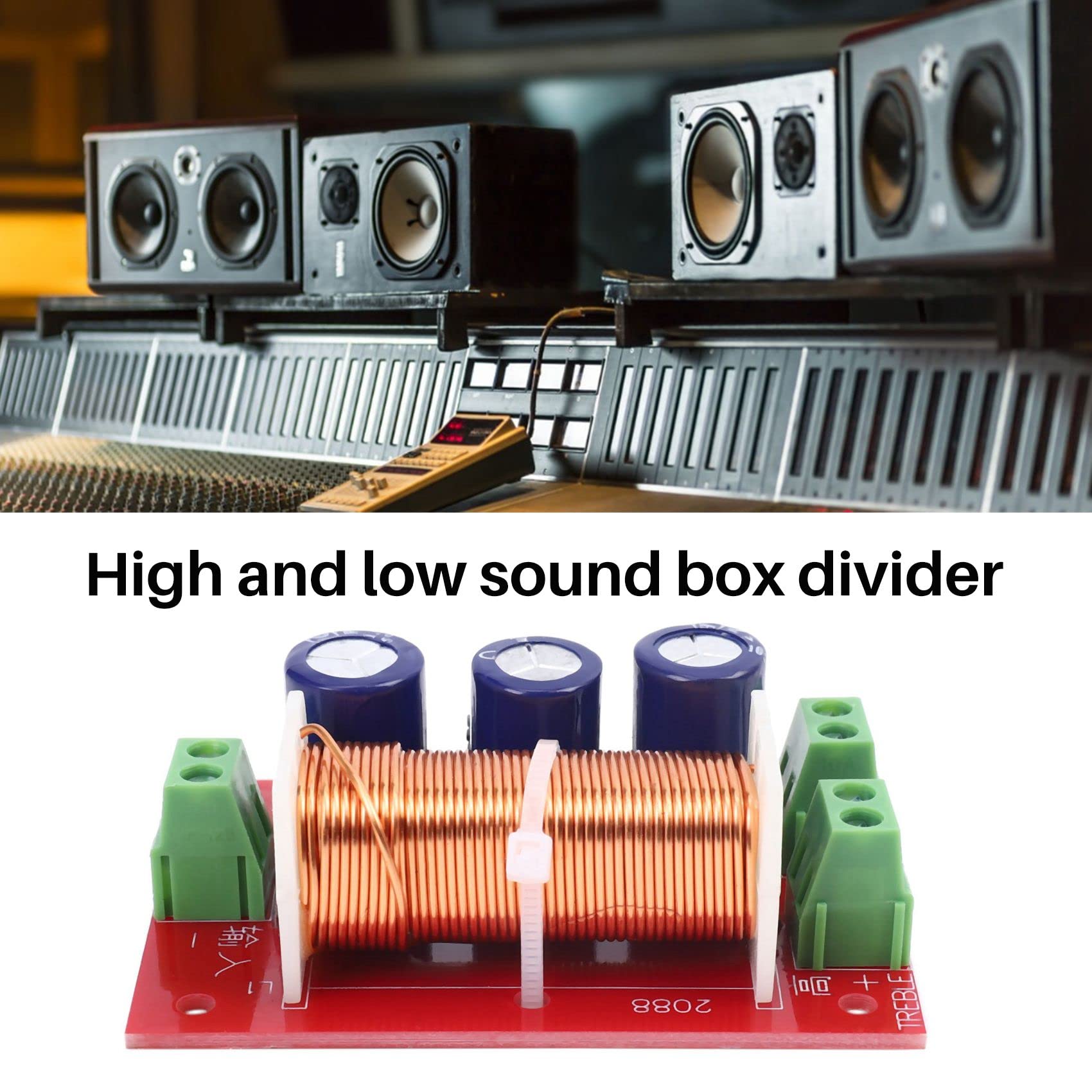 Lot de 3 haut-parleurs 400 W - Doubles - 2 voies - Hautes et basses - 4-16 ohms