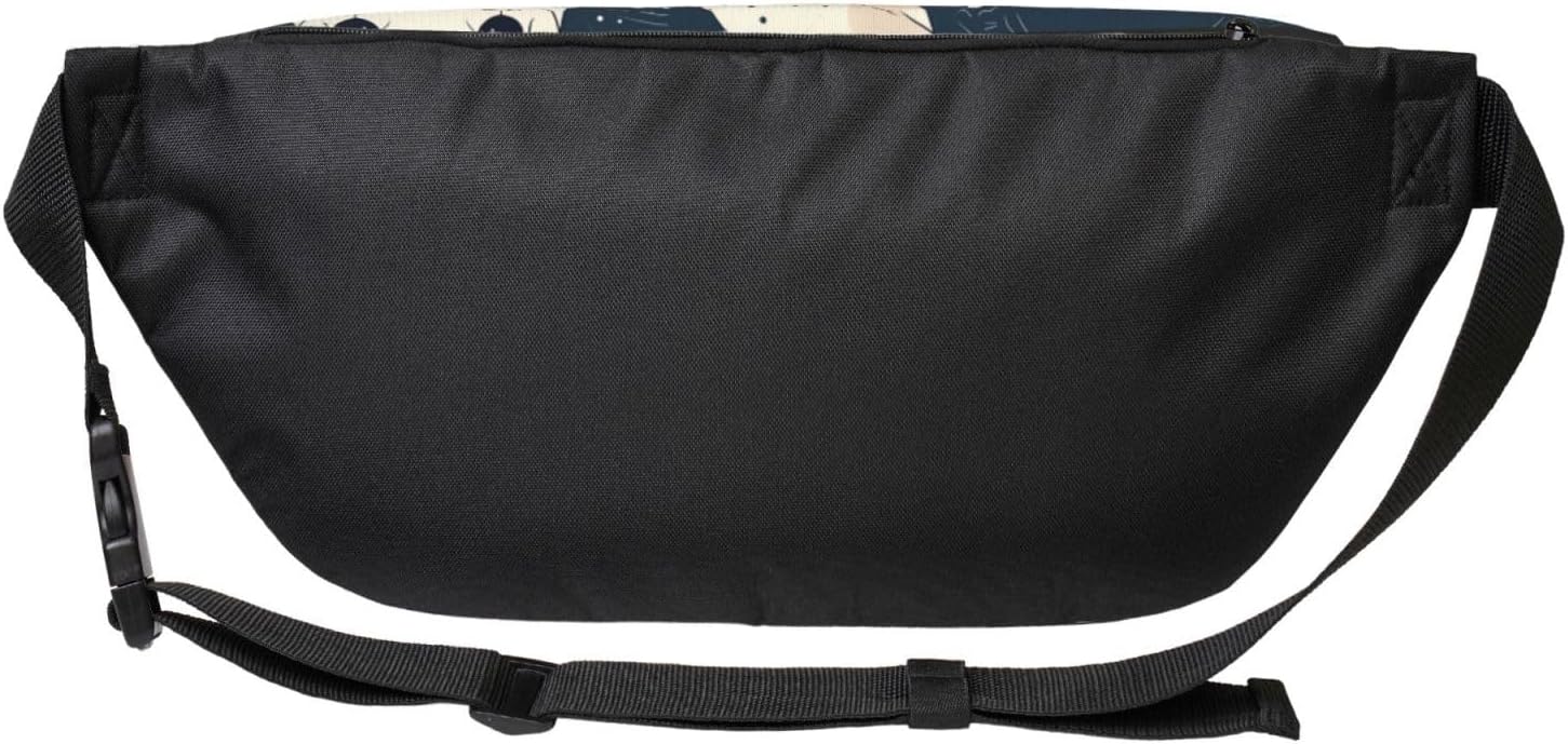 Fanny Pack for Men Women Hand Drawn Polar Bear Belt Bag with Adjustable Strap Fashion Waist Bag Waist Pack for Travel