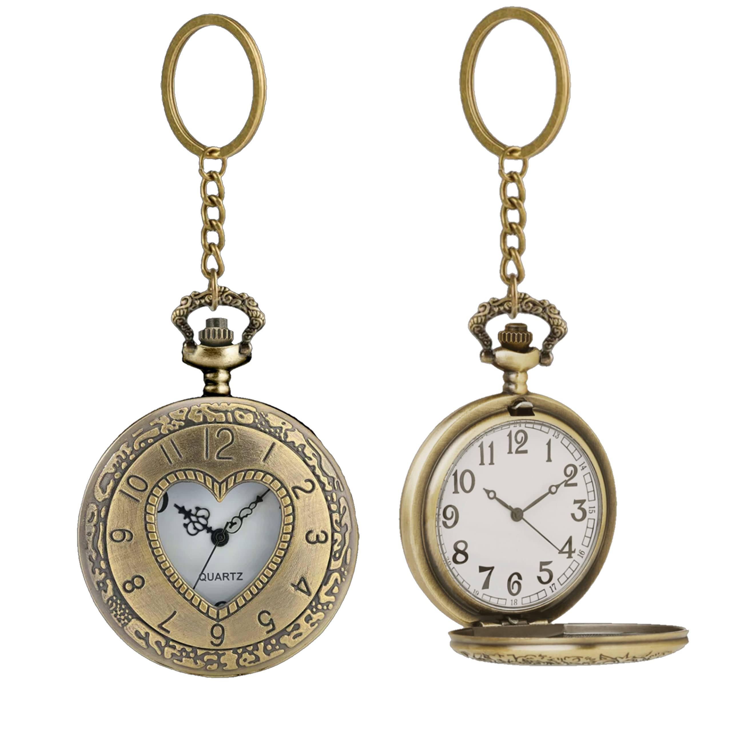 Royal Black Pocket Watch Unique Memorable Gift for Husband, Wife, Girlfriend, Boy Friend, Crush & Loved Ones Car Bike Home Key Chain & Key Rings for Valentines Day Gifting