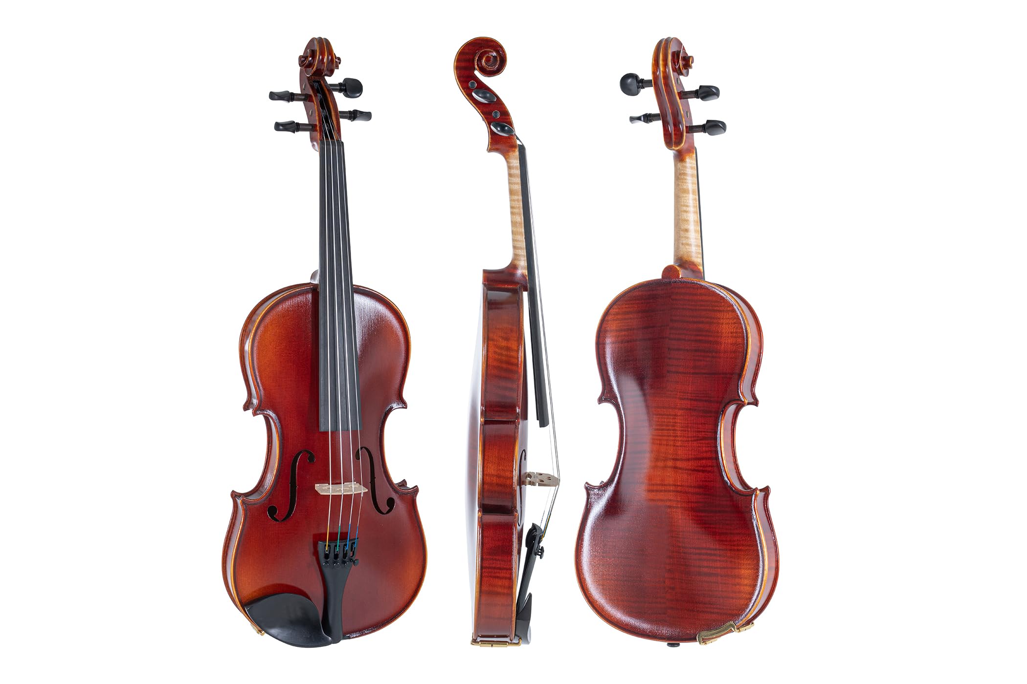 GEWA Conjunto de violín Ideale VL 2 – 1/4 listo para tocar, arco de Carbono, cuerdas Larsen Aurora, estuche para violín