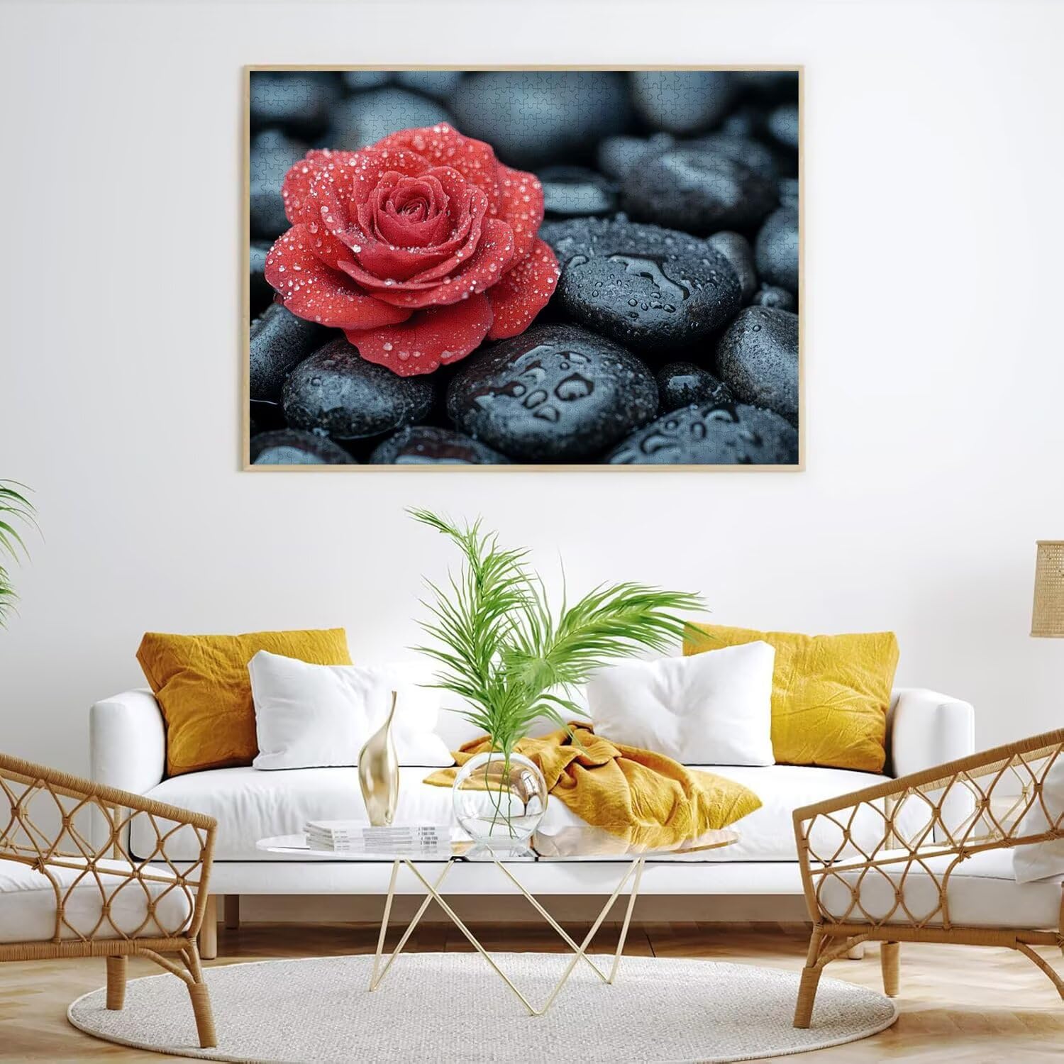 Puzzle 3000 elementów dla dorosłych, gry rodzinne, kwiat róża, n-282