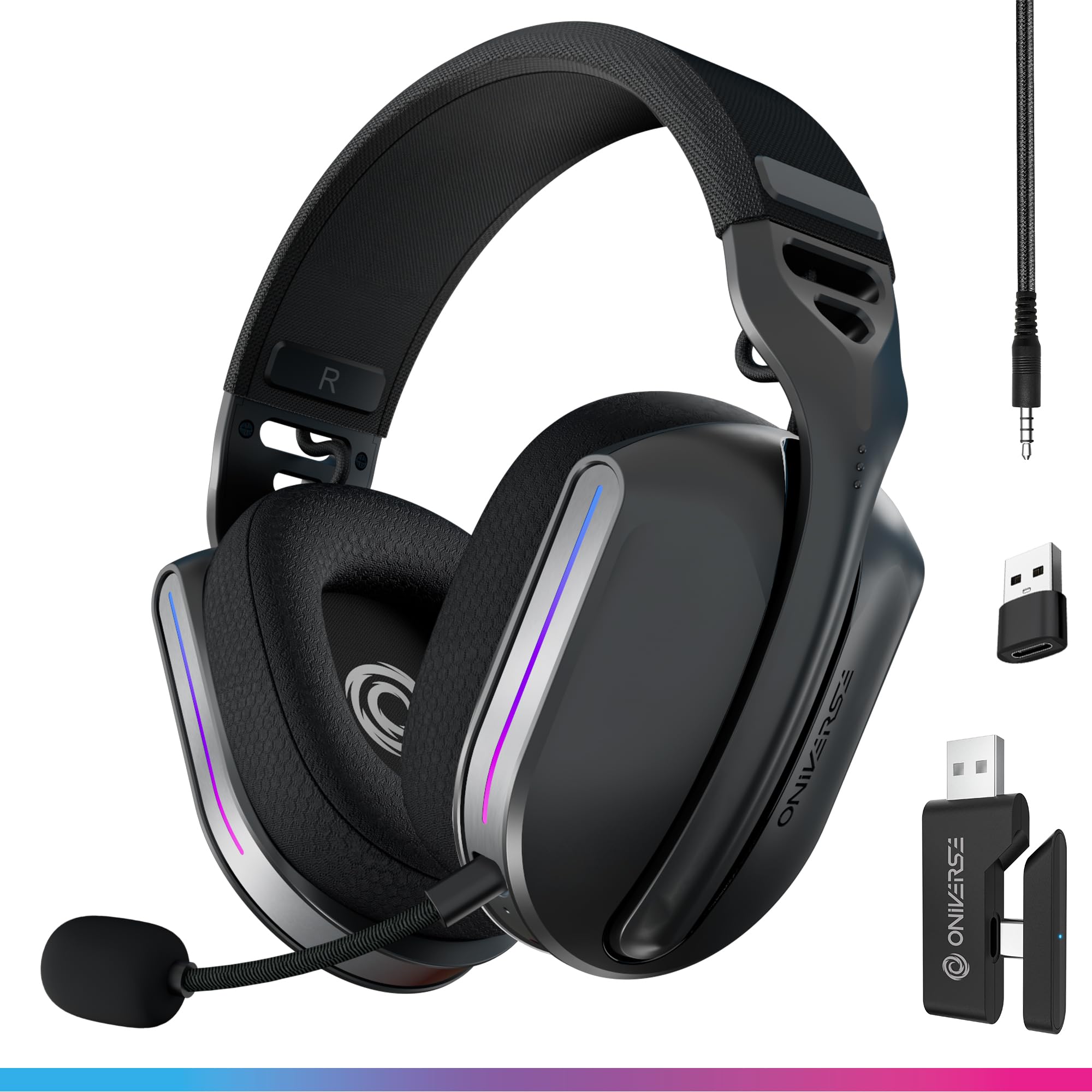 Polaris Auriculares inalámbricos para juegos Eclipse Negro