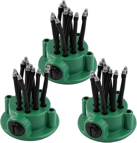 Amazon Sac Taske スプリンクラー 散水 猫よけ対策 自動水やり 芝生 猫除け 庭園 庭 ガーデン 3個セット スプリンクラー