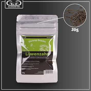 GlasGarten Shrimp Snacks Dandelion 30g