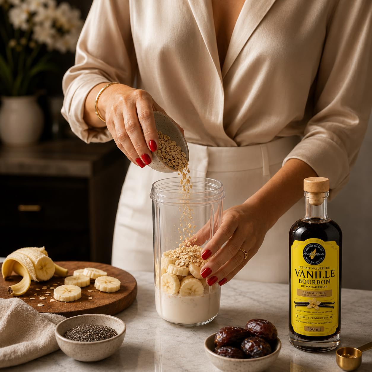 Extracto natural de vainilla Bourbon 250 ml – Sin alcohol – Puro & Artesanal – Ideal Cocina & Pastelería – (Empresa francesa)